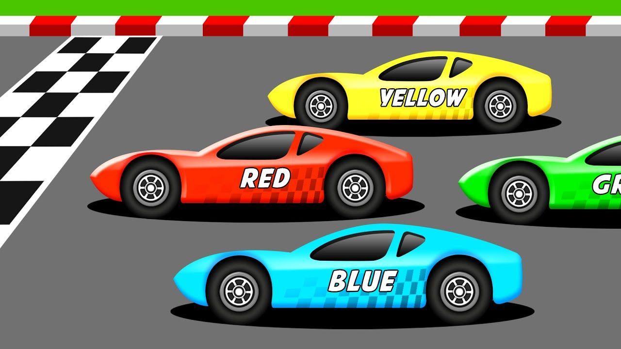 Race Car Automotive Logo - Learn the Colors with Racing Cars - YouTube