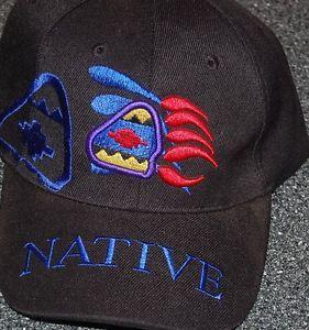 Bear Claw Baseball Logo - Native Pride Baseball Caps Hat, Black With Bear Claw Symbol