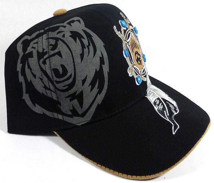 Bear Claw Baseball Logo - Native Pride Baseball Caps Wholesale - Suede Underbrim - Roaring ...