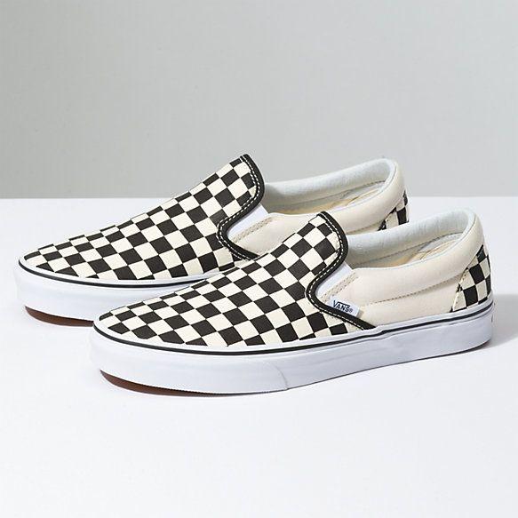 Square Red and White Checkerboard Logo - Checkerboard Slip-On | Shop Shoes At Vans