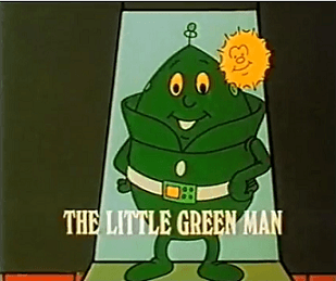 Little Green Man Logo - Curious British Telly: The Little Green Man