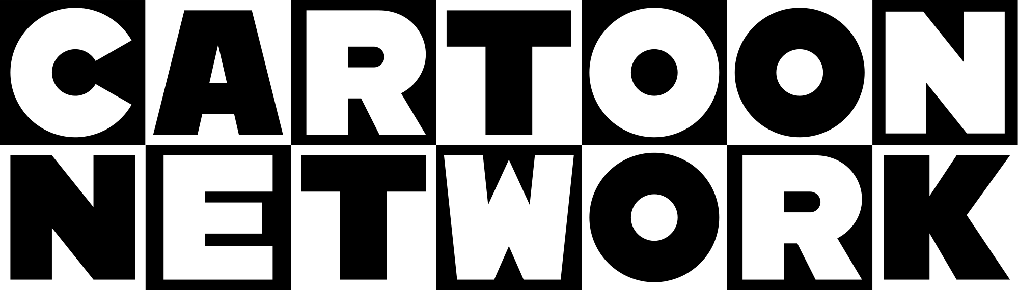 Black and White Checkerboard Logo - File:Cartoon Network extended logo 2010.svg - Wikimedia Commons