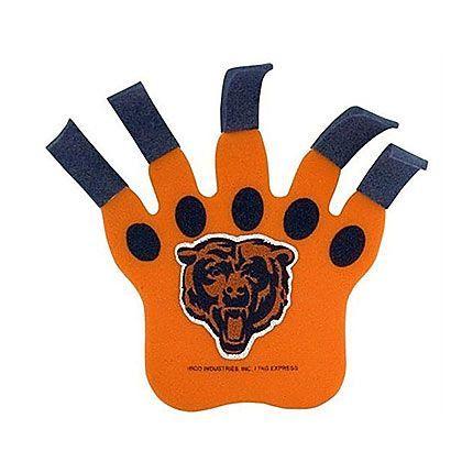 Bear Claw Baseball Logo - It's a Chicago Bears take on the classic baseball foam finger. Have