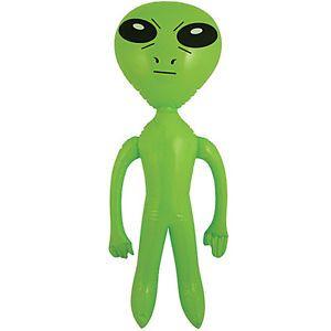 Little Green Man Logo - Large 64cm Inflatable Green Alien Little Green Man Swimming Pool Toy ...