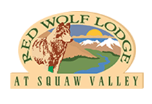 Yellow and Red Wolf Logo - Red Wolf Lodge at Squaw Valley
