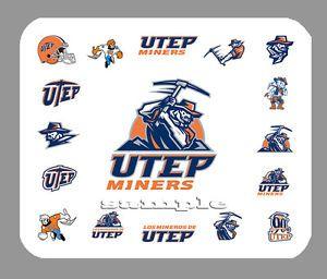 UTEP Logo - Item#4537 UTEP Miners Logo Art Mouse Pad | eBay