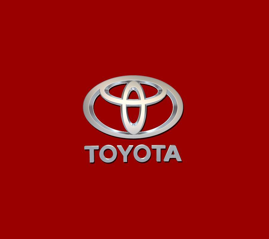 Red Toyota Logo - Toyota Logo Digital Art