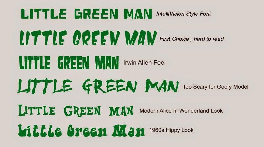 Little Green Man Logo - Odd'l Rockets: Developing A Logo, Picking A Font, Part 1