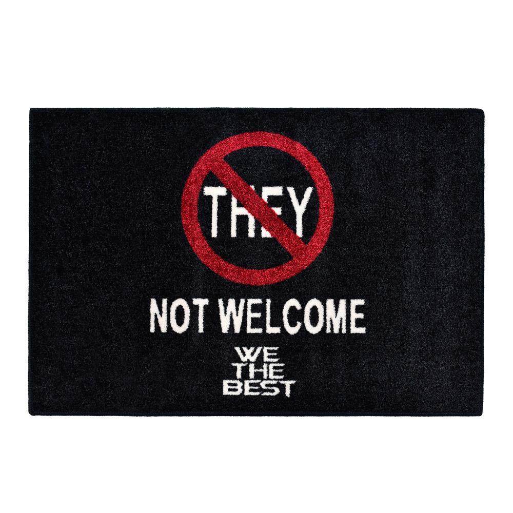 We the Best Logo - STAY AWAY WELCOME MAT – GOLDITION™ | WE THE BEST® HOME