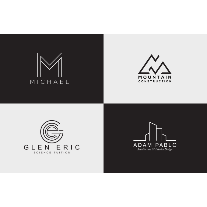 Minimalist Logo - I will do modern minimalist logo design