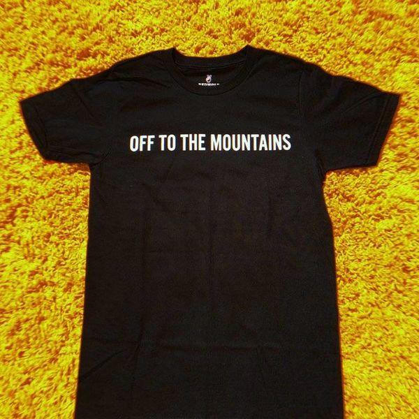Yellow and Red Wolf Logo - Redwolf Off to the Mountains Tee