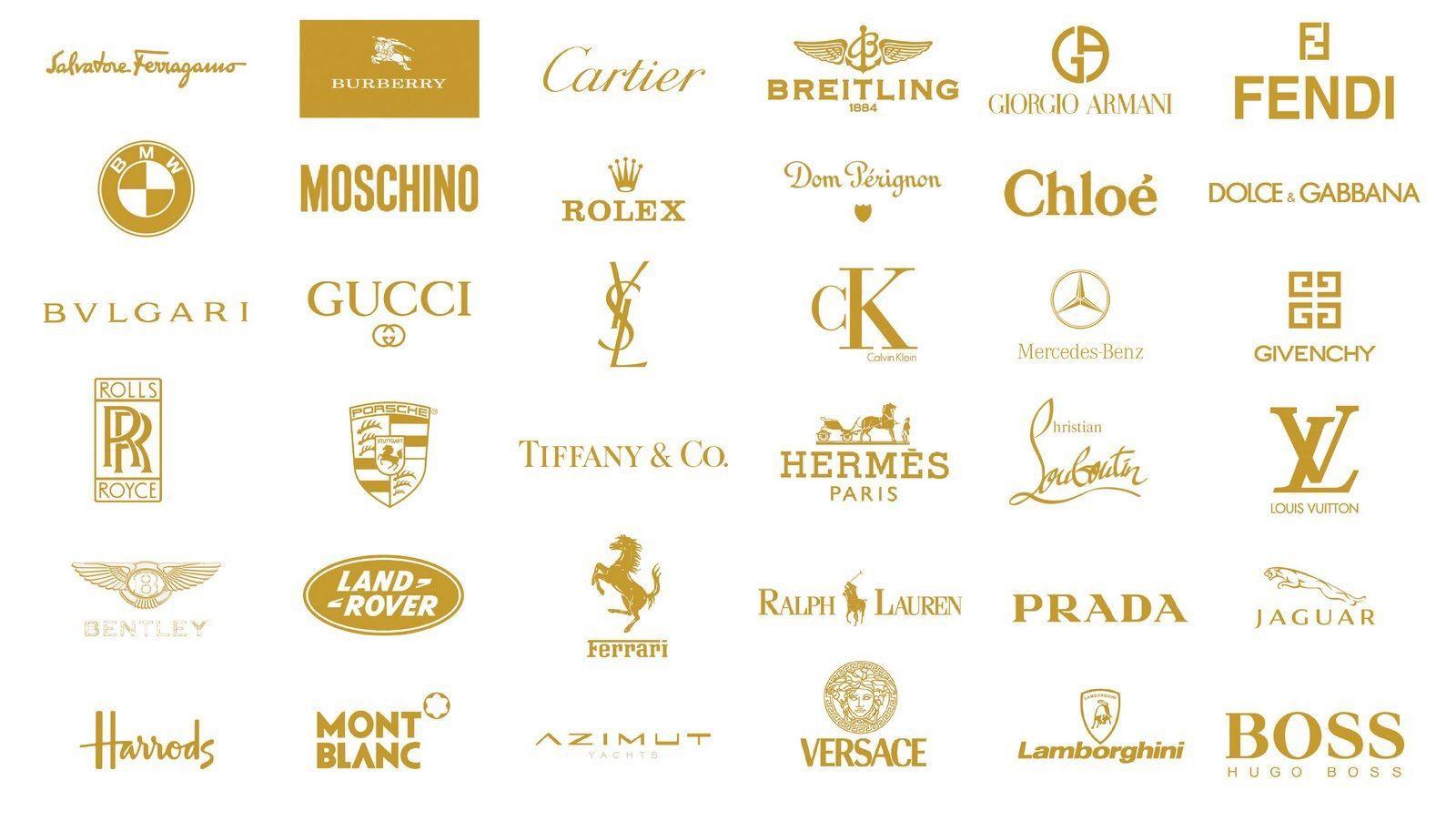 Famous Fashion Brands Logo - Pin by Sonia Takkar on games | Pinterest | Branding, Luxury logo and ...