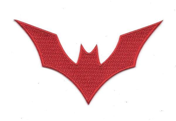 Red Bat Symbol On Logo - DC Comics Batman Beyond Animated Show Red Bat Logo Embroidered Patch ...