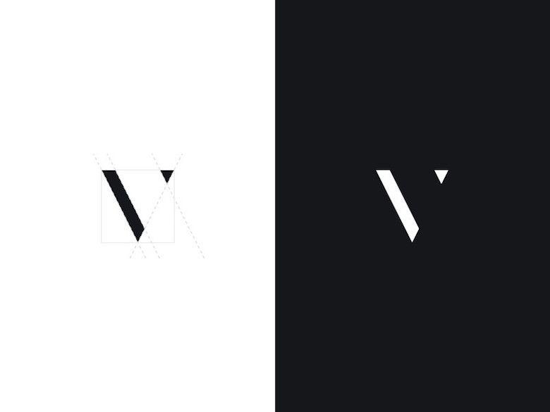 Black V Logo - 41 Creative Minimal Logos For Design Inspiration