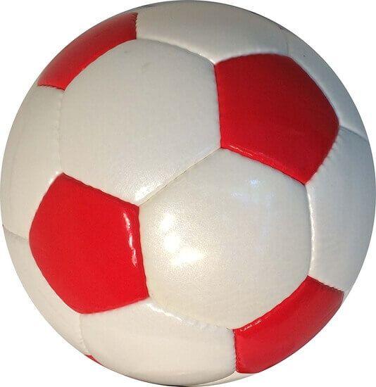 Red and White Soccer Ball Logo - Classic Collection Soccer Ball -Red & White - Butyl Bladder ...