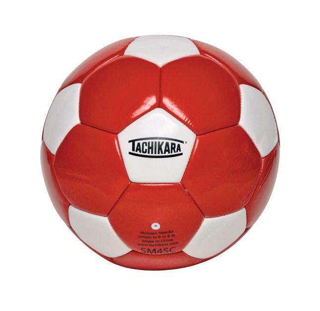 Red and White Soccer Ball Logo - Tachikara No 4 Soccer Ball, Red/White