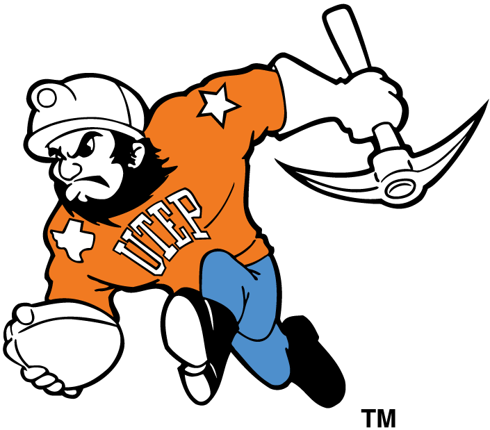 UTEP Logo - UTEP Miners 1992 2003 Mascot Logo Iron On Transfers $2.00