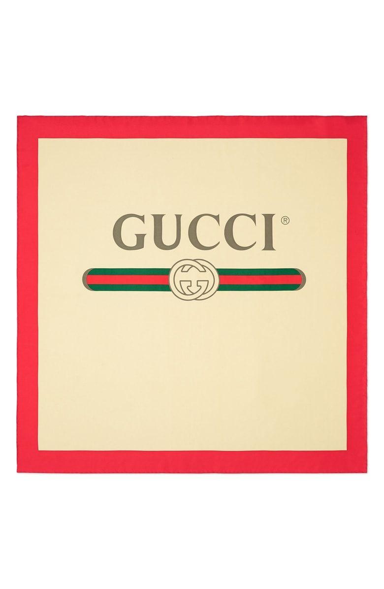 Red Future Logo - Gucci Future Logo Silk Twill Scarf | Nordstrom