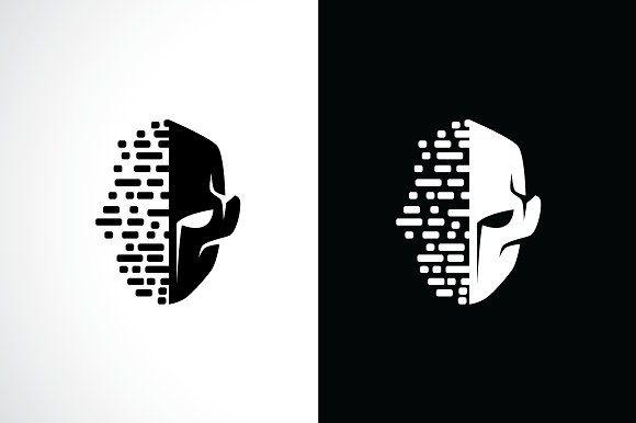 Black Mask Logo - Disappear Face Mask Logo Template ~ Logo Templates ~ Creative Market