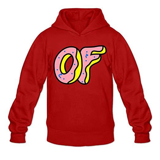 Red Future Logo - Men's Odd Future Donut Logo Hoodies Red M at Amazon Men's Clothing ...