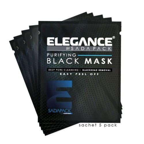 Black Mask Logo - Elegance Black Face Mask. Blackhead removal. Black Mask Peel Off