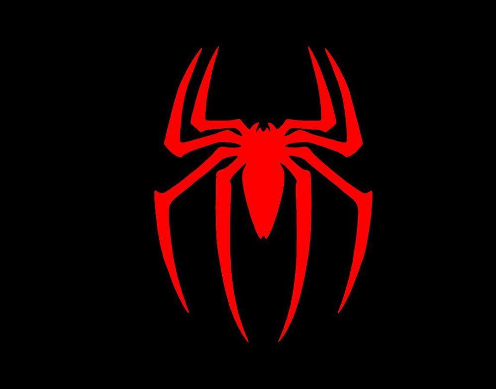 Red Spider Logo - SPIDERMAN LOGO! Window Sticker Vinyl Decal Low As $1.99 SPIDER MAN