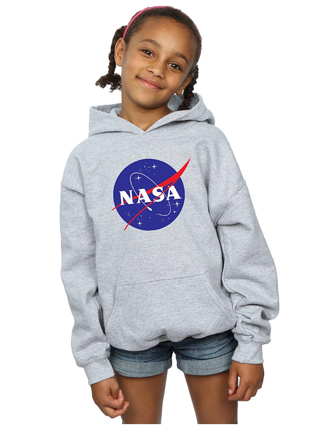 NASA Girl Logo - Amazon.com: NASA Girls Classic Insignia Logo Hoodie: Clothing