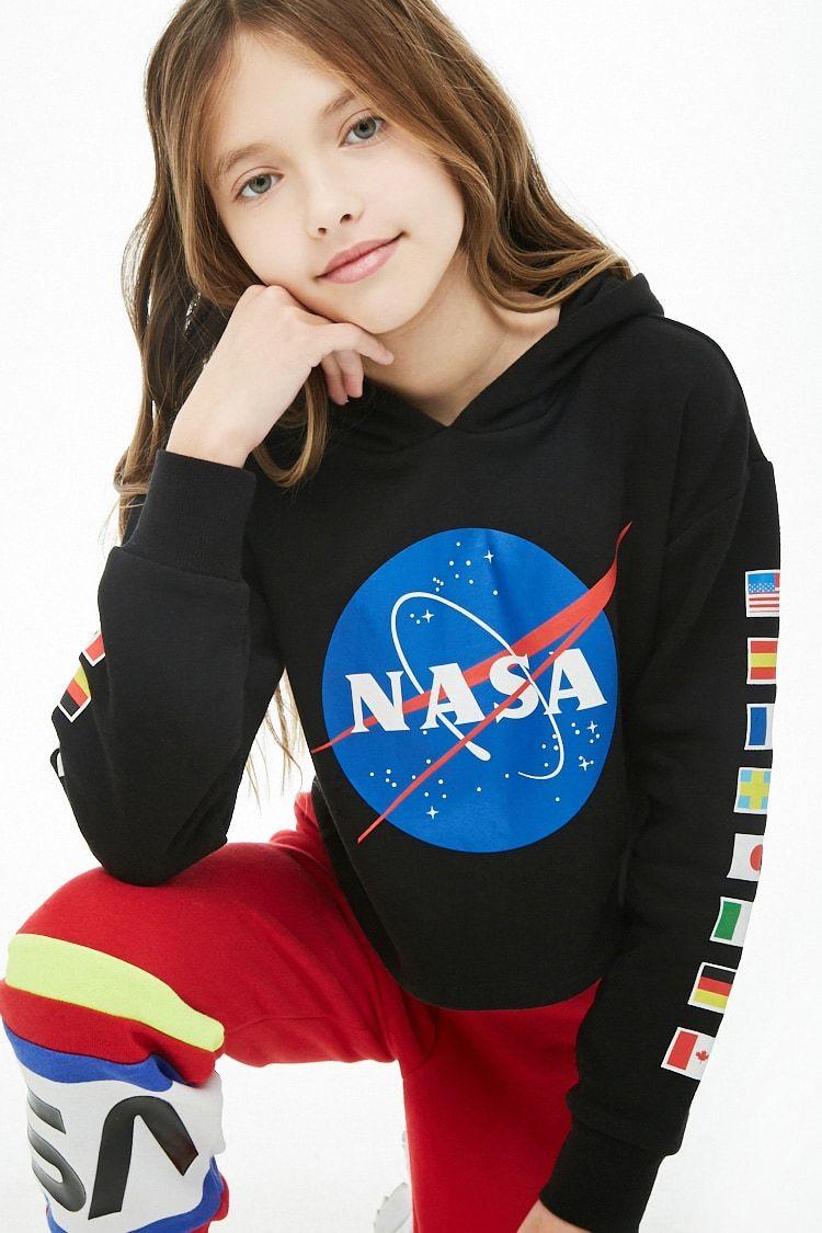 NASA Girl Logo - Girls NASA Hoodie (Kids)