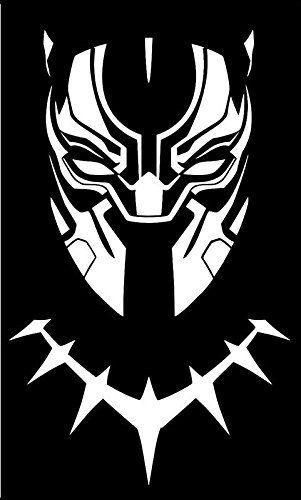 Black Mask Logo - Black Panther Mask Decal Vinyl Sticker. Cars Trucks Vans
