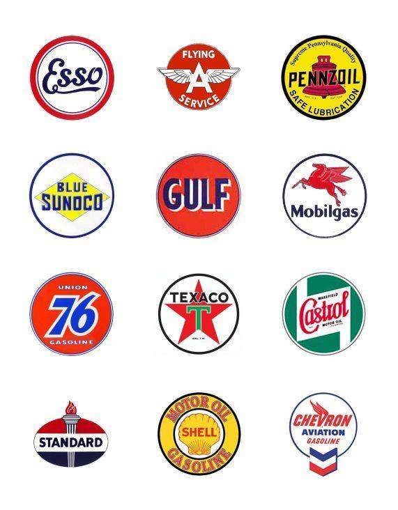 Old Bing Logo - Oil Company Logos | figured i d gather a few vintage gas and oil ...