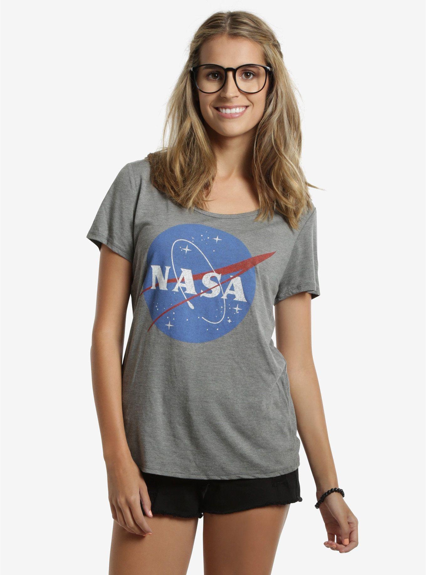 NASA Girl Logo - NASA Logo Womens Tee