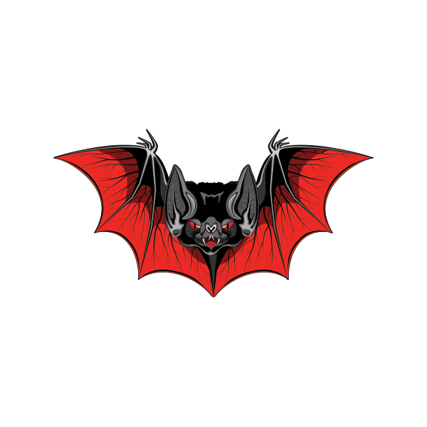 Red Bat Logo - Printed vinyl Red Bat | Stickers Factory