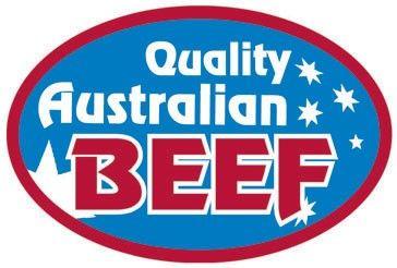 Australian Beef Logo - Meat Display Label Quality Beef Roll of 500. Butcher
