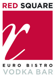 Red -Orange Square Logo - Red Square Bistro | Contemporary European Cuisine and Vodka Bar