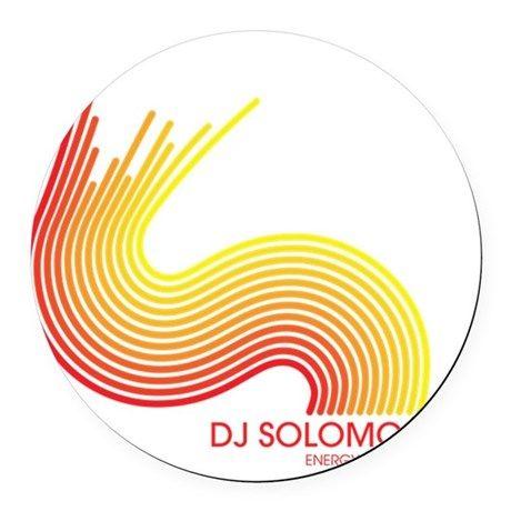 Red and Yellow Wave Logo - dj solomon Logo Wave Red Yellow Round Car Magnet by Admin_CP57534705