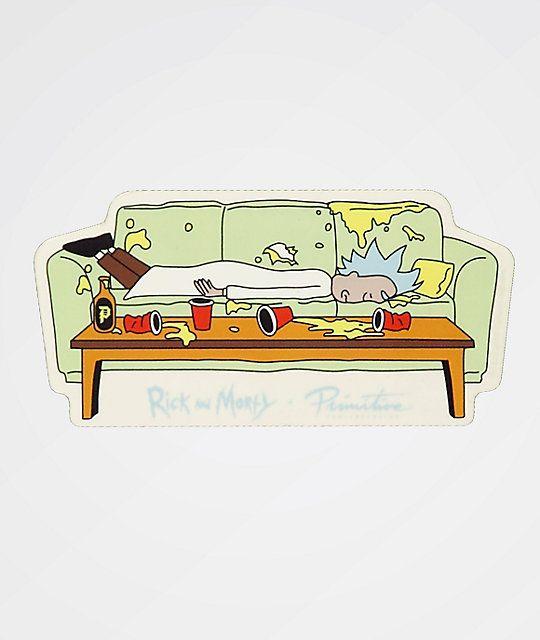 Zumiez Couch Logo - Primitive x Rick and Morty Lights Out Sticker | Zumiez