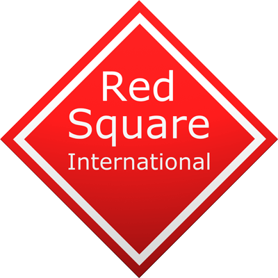 Red -Orange Square Logo - Red Square International. Russian Specialist Recruitment Consultancy