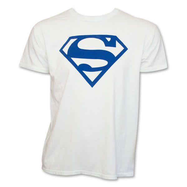 White and Blue Superman Logo - Superman Color Changing Logo T Shirt Shirt List