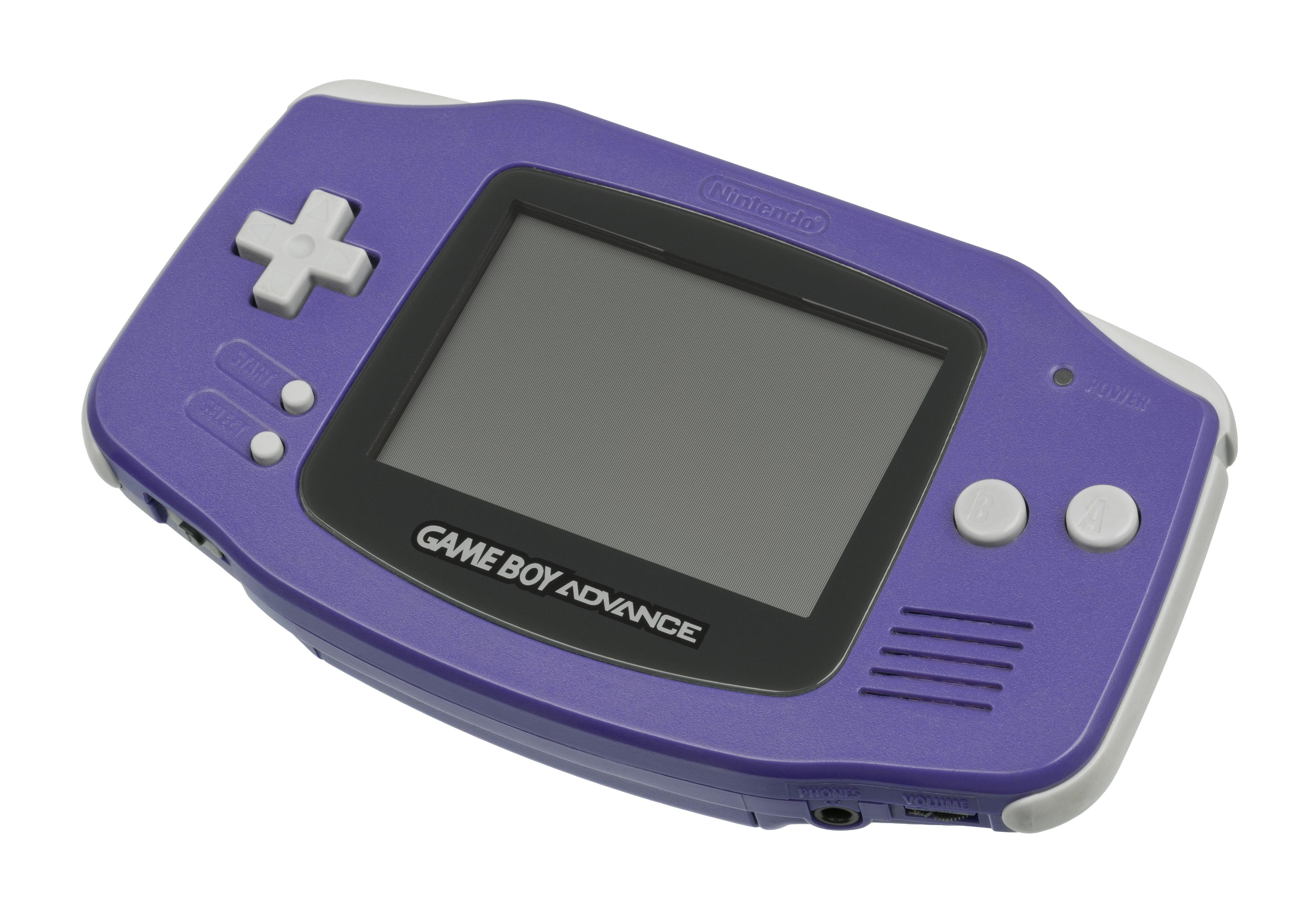 Blue Leaf Green Flame Logo - Game Boy Advance