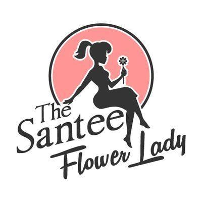 Flower Lady Logo - The Santee Flower Lady