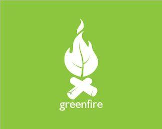 Blue Leaf Green Flame Logo - Beautiful Nature Logo Designs