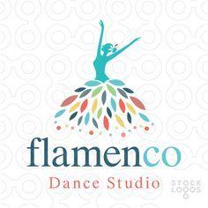 Flower Lady Logo - Dancing Spirits Logo | Logo Design Inspiration | Dance logo, Logo ...