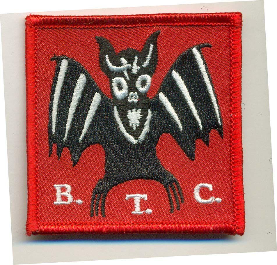 Red Bat Logo - Bristol Tattoo Club — BRISTOL TATTOO CLUB RED PATCH WITH BAT LOGO