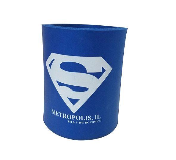 Blue and White Superman Logo - Blue with White Superman Logo Metropolis Illinois Can Hugger