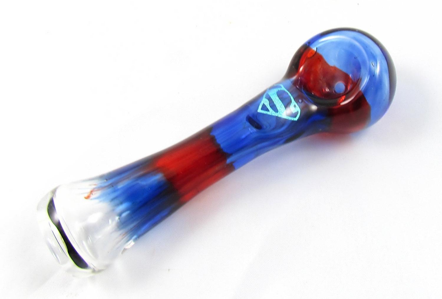White and Blue Superman Logo - Pot Pipes And Bongs & Superman Pipes And Bongs. Red White And Blue