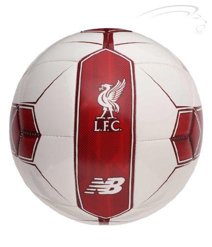Red and White Soccer Ball Logo - New Balance Liverpool Ball White/Red - Chicago Soccer