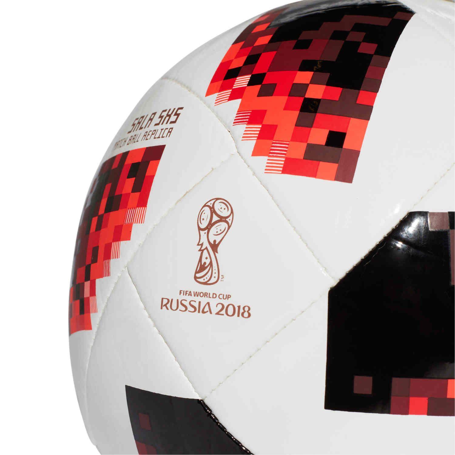 Red and White Soccer Ball Logo - adidas World Cup Sala 5x5 Futsal Ball - White/Solar Red/Black ...