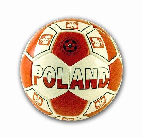 Red and White Soccer Ball Logo - Polish Art Center - Poland Soccer Ball!