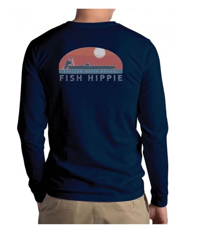 Hippie Fish Logo - Fish Hippie Fish Hippie Shallow Water Revival L/S - Southern Threads Co