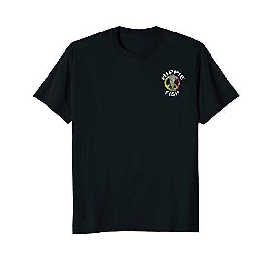 Hippie Fish Logo - Amazon.com: Zaryfo Designs Hippie Fish T-Shirt: Clothing